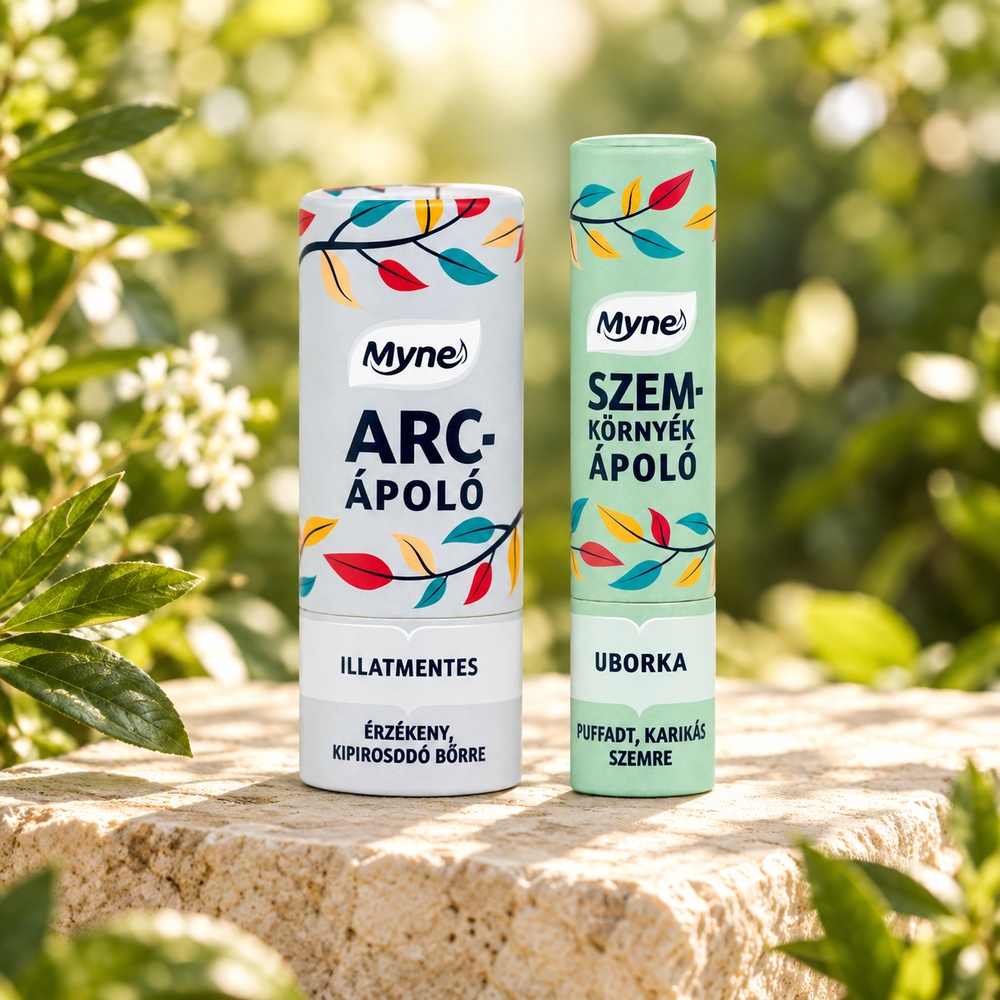 Myne Érzékeny Arc Duó – természetes, illatmentes arcápoló és szemkörnyékápoló stift